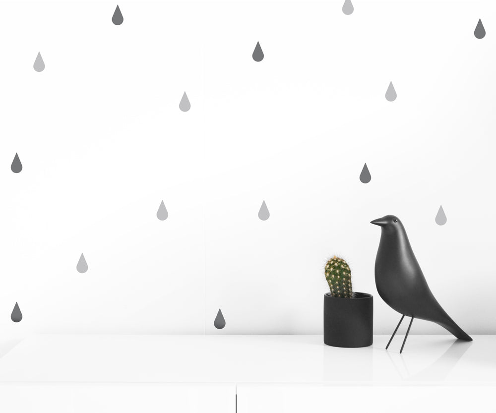 RAINDROPS EASY TO APPLY WALL DECALS - Olli+Lime